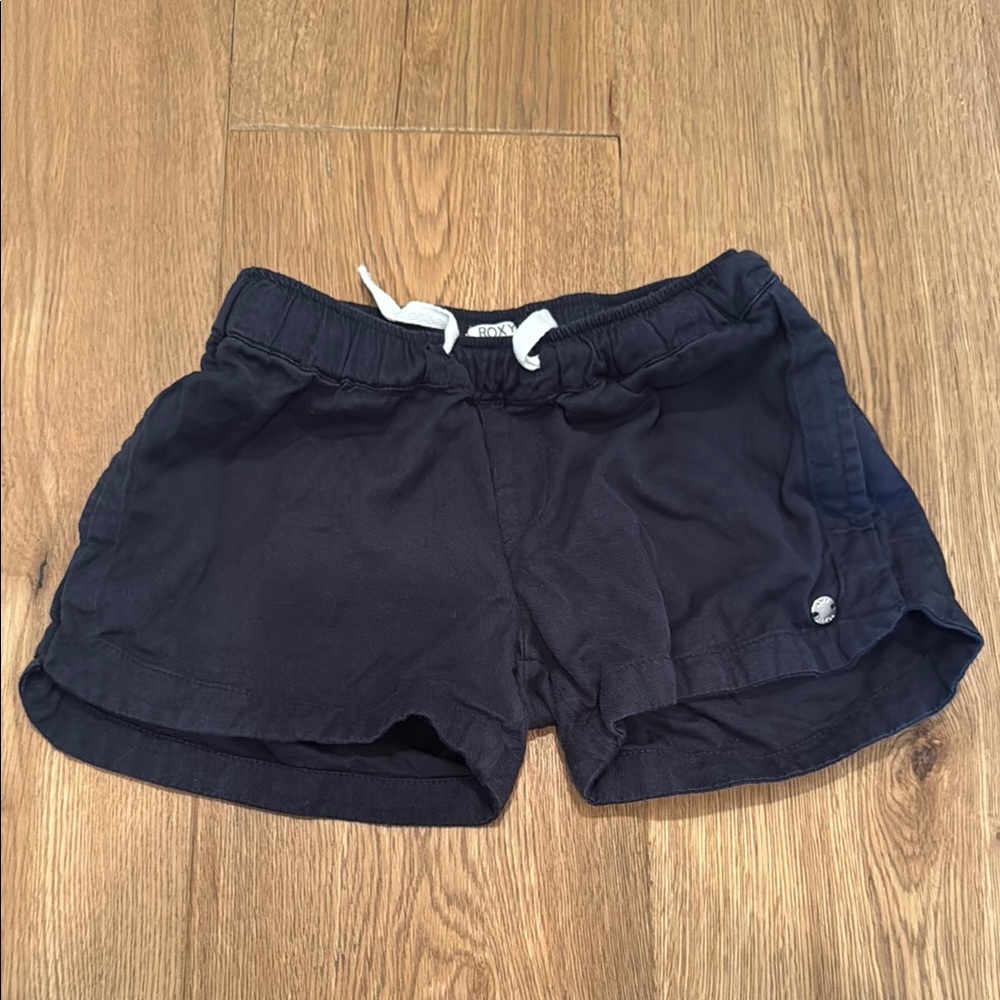Roxy Navy Blue Shorts with White Drawstring